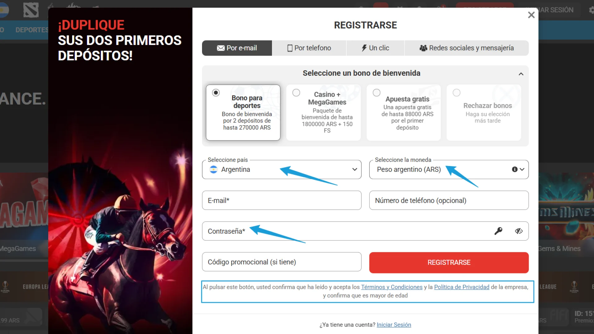 Verificá tus datos personales para habilitar tus apuestas en MegaPari.
